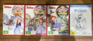 Disney Sofia the First DVDs- assorted plus Frozen DVD