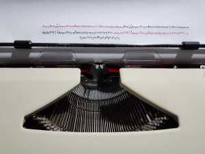 Kovac manual wide carriage Arabic font typewriter