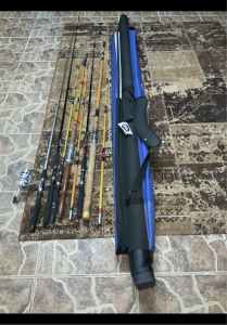 FISHING RODS WITH NEW CARRIER