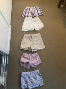 Girls shorts 8-12 years old