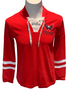 Washington Capitals NHL Apparel – Women’s Lace Up Hoodie