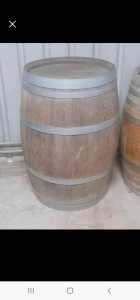 1x old wine barrel $200