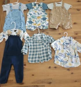 Complete Wardrobe Bundle 0-3 month (000) Baby Boy Clothes 88 pieces!