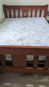Amart bed frame and mattress for sale