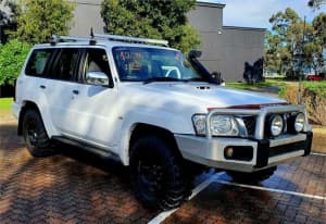 2009 Nissan Patrol GU MY08 ST (4x4) White 5 Speed Manual Coil Cab Chassis