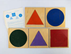 Montessori Wooden Puzzles x 5 Educational Jigsaw Tangram. Can post