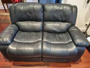 2 seater, leather lounge recliner