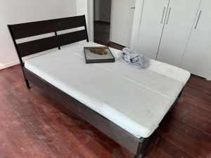 Double mattress and bed frame