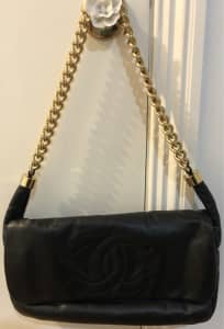 Chanel Iridescent Black Boston Bag - Ann's Fabulous Closeouts