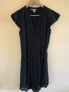 BRAND NEW H&M Black Polka Dot Dress