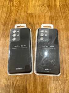Galaxy S21 Ultra 5G Leather Cover Black (EF-VG998LBEGWW)