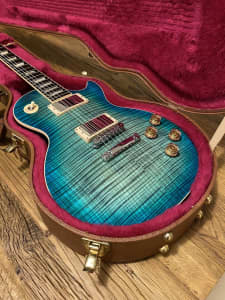 Gibson Les Paul Standard 2014 Ocean Blue Perimeter EMG Stunning!