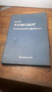 Mazda R100 Coupe Workshop Manual Toyo Kogyo co ltd printed Japan 1959