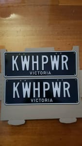 ELECTRIC POWER Number Plates