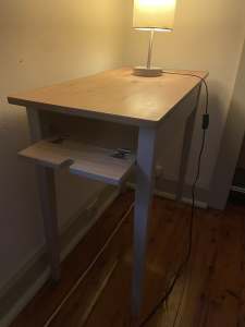 Corner Table with storage drawer