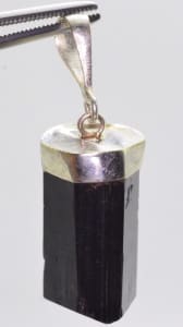 Natural Untreated Black Tourmaline Gemstone Pendant