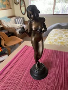 Vintage French Art Deco Bronze Statue Pierre Le Faguays GOT TO GO!!!