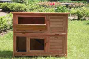Deluxe large two storey Coop-Hutch-Pen-Cage-House ( Code: WP-R060 )