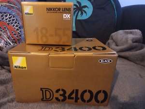 Nikon D3400 w/18-55 DX (NEW)