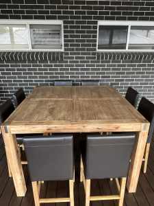 Bar Height dining table