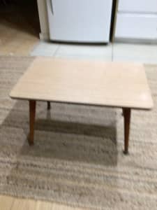 Mid century side table with cigar legs