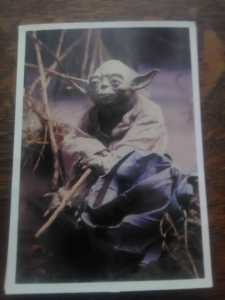 Vintage Star Wars: Empire Strikes Back Topps Giant Photo Card 29 Yoda
