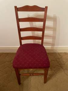Dining Chairs x 6 - solid timber