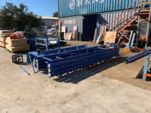 Used Schaefer Pallet Racking Frame 4200mm tall x 840 x 50mm Pitch