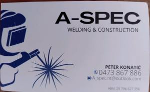 Welding/Construction services.