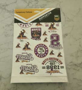 NEW! Melbourne Storm Supporters Temporary Tattoos! $3