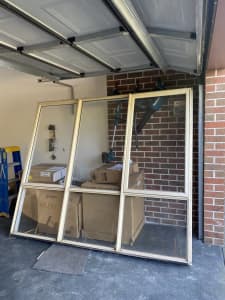 Aluminium Window frames with double awning 
