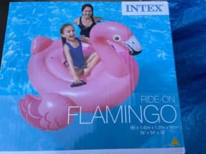 INTEX FLAMIGO POOL FLOAT BRAND NEW IN BOX PICKUP BALGOWNIE