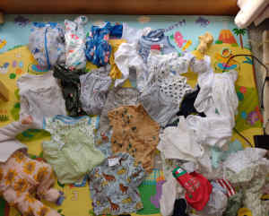 2 bags of boys baby clothes 000 (blues + animals)