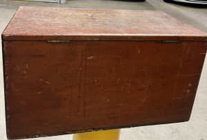 WOODEN ANTIQUE BOX. 100 years OLD