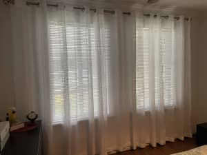 Curtains 5 pieces white