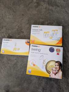 Medela swing electric pump and accessories 