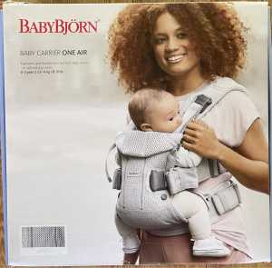 Baby Bjorn One Air Mesh Silver Baby Carrier