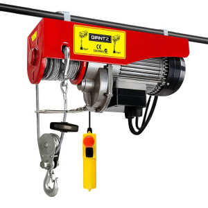 Electric Hoist Winch 400/800KG Cable 20M Rope Tool Remote Chain Liftin