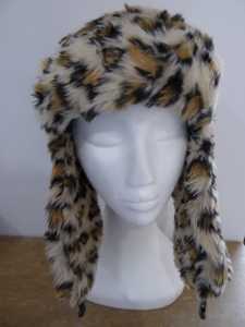 Hat, Faux Fur, Medium Size, Animal Print, A1, pickup South Guildford