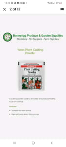 YATES Plant Cutting Powder 15g Rooting Hormones Effective Fast Plant R