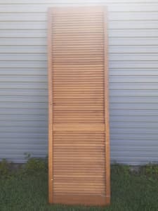 timber louvre doors