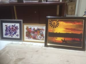 Paintings (25 ) extensive variety - excellent condition most framed 