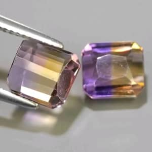 AMAZING AMETRINE PAIR, 5.80CT, Gorgeous Perfect gems for setting