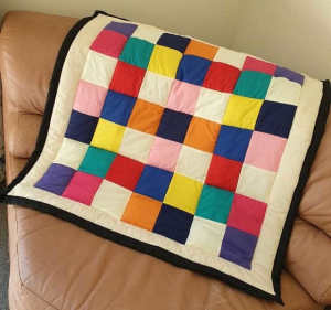 Brand New Patch work Quilt / Throw rug (PQ01)