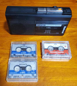 Vintage National Microcassette Recorder RN-Z108 2 Speed
