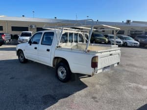 2000 Toyota Hilux RZN149R White 5 Speed Manual Dual Cab Pick-up