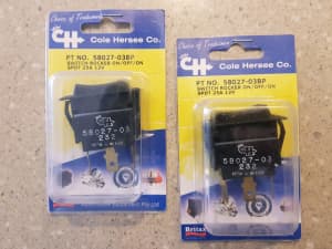 Britax 12V 25A sealed waterproof rocker switches on-off-on