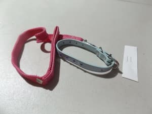 NEW 1 = DOG COLLARS AND LEAD.