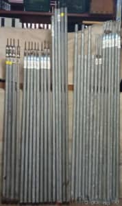 Tent Poles & Spreader Bars Galvanized By Supa Pole 28 Total