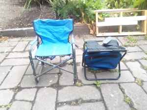Two nice collapsible camping chairs